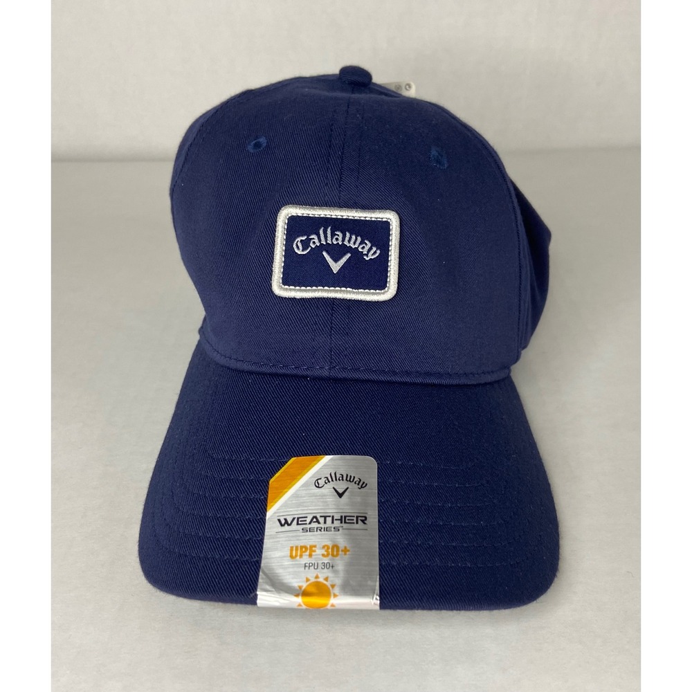 Callaway Weather Series Navy FlexFit Golf Hat S/M UPF 30+ NWT - Picture 10 of 16